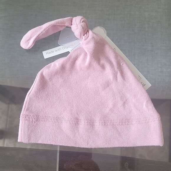 Pink Newborn Hat - Gerber Mix It Up Organic Cotton Hat - Picture 4 of 5